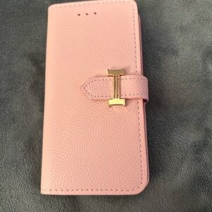 Pink Leather Phone Case